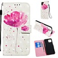 Case For Google Pixel 3 / Google Pixel 3 XL / Google Pixel 3a XL Wallet / Card Holder / with Stand Full Body Cases Flower PU Leather For Google Pixel 3a/Pixel 4/Pixel 4 XL