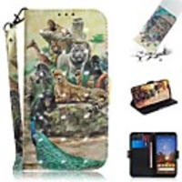 Case For Google Pixel 3a XL / Google Pixel 3a Wallet / Card Holder / Shockproof Full Body Cases Circus PU Leather