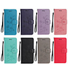 Case For Google Pixel 4A Pattern Magnetic Full Body Cases Solid Colored PU Leather