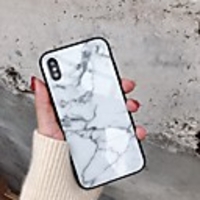 Case For Hot model Apple iPhone XR / iPhone XS Max Pattern Back Cover Marble Hard Tempered Glass for iPhone 6 6 Plus 6s 6s plus 7 8 7 plus 8 plus X XS XR XS MAX