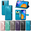 Case For Huawei Honor 30 / Honor 30 Pro / Nova 7 5G Card Holder / Shockproof / Embossed Full Body Cases Solid Colored PU Leather / TPU
