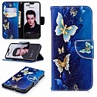 Case For Huawei Honor 7X / Huawei Honor 7C(Enjoy 8) / Honor 6X Wallet / Card Holder / with Stand Full Body Cases Butterfly Hard PU Leather