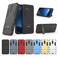 Case For Huawei Huawei Mate 20 lite Shockproof / with Stand Back Cover Solid Colored Hard PC
