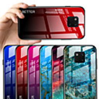 Case For Huawei Huawei Mate 20 pro / Huawei Mate 20 / Huawei Mate 20X Pattern Back Cover Color Gradient / Marble Hard Tempered Glass