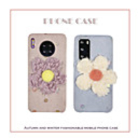 Case For Huawei Huawei Mate 30 / Huawei P40 / Shockproof Back Cover Flower TPU