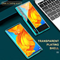 Case For Huawei HUAWEI Mate XS Shockproof / Plating / Ultra-thin Back Cover / Bumper Transparent TPU