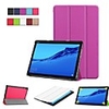 Case For Huawei Huawei Mediapad M5 Lite 10 / Huawei MediaPad M5 10 (Pro) / Huawei MediaPad M5 10 with Stand / Flip / Origami Full Body Cases Solid Colored Hard PU Leather