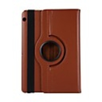 Case For Huawei Huawei Mediapad T5 10 360° Rotation / Shockproof / with Stand Full Body Cases Solid Colored PU Leather