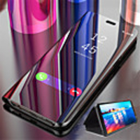 Case For Huawei Huawei Nova 3i / Huawei Nova 4 / Huawei Note 10 with Stand / Plating / Mirror Full Body Cases Solid Colored Hard PU Leather