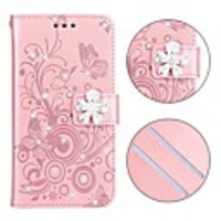Case For Huawei Huawei Nova 3i / Huawei P20 lite / Huawei P30 Wallet / Card Holder / Rhinestone Full Body Cases Butterfly / Solid Colored PU Leather / P10 Lite
