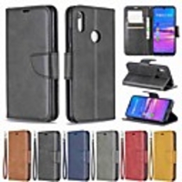 Case For Huawei Huawei Nova 3i / Mate 10 lite / Huawei Mate 20 lite Wallet / Shockproof / with Stand Full Body Cases Solid Colored Hard PU Leather