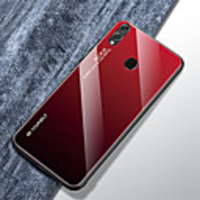 Case For Huawei Huawei Nova 4 / Honor 8X / nova 5 Ultra-thin Back Cover Color Gradient Tempered Glass