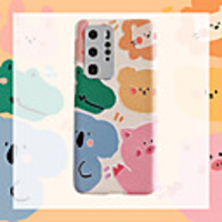 Case For Huawei Huawei Nova 4 / Huawei nova 4e / Huawei P20 Shockproof / Pattern Back Cover Animal / Cartoon Silicone