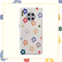 Case For Huawei Huawei Nova 4 / Huawei nova 4e / Huawei P20 Shockproof / Pattern Back Cover Cartoon / Flower Silicone