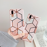 Case For Huawei Huawei Nova 4 / Huawei P20 / Huawei P20 Pro Plating / IMD / Pattern Back Cover Marble TPU miniinthebox