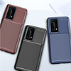 Case For Huawei Huawei nova 4e / Huawei P20 / Huawei P20 Pro Shockproof Back Cover Lines / Waves / Solid Colored TPU