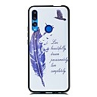 Case For Huawei Huawei nova 4e / Huawei P20 / Huawei P20 Pro Ultra-thin / Pattern Back Cover Feathers TPU