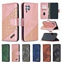 Case For Huawei Huawei nova 4e / Huawei P30 Lite / Honor 10 Lite Wallet / Card Holder / Shockproof Full Body Cases Lines / Waves PU Leather / TPU