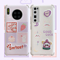 Case For Huawei Huawei Nova 6 / Nova 7 5G / nova 7 Pro 5G Shockproof Back Cover Cartoon TPU
