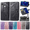 Case For Huawei Huawei P Smart 2019 / Huawei Y7 Pro(2019) / Huawei Y6 (2019) Wallet / Card Holder / with Stand Full Body Cases Butterfly / Flower Soft PU Leather miniinthebox