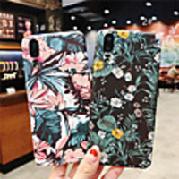 Case For Huawei Huawei P20 / Huawei P20 Pro / Huawei P20 lite Frosted / Pattern Back Cover Flower Hard PC