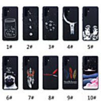 Case For Huawei Huawei P20 / Huawei P20 Pro / Huawei P20 lite Frosted / Pattern Back Cover Word / Phrase / Animal / Cartoon Soft TPU