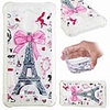 Case For Huawei Huawei P20 / Huawei P20 Pro / Huawei P20 lite Shockproof / Flowing Liquid / Transparent Back Cover Eiffel Tower / Glitter Shine Soft TPU