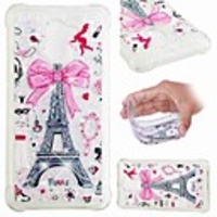 Case For Huawei Huawei P20 / Huawei P20 Pro / Huawei P20 lite Shockproof / Flowing Liquid / Transparent Back Cover Eiffel Tower / Glitter Shine Soft TPU
