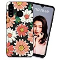 Case For Huawei Huawei P20 / Huawei P20 Pro / Huawei P20 lite Shockproof / Frosted / Pattern Back Cover Flower TPU