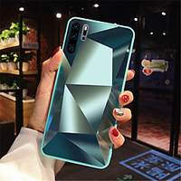 Case For Huawei Huawei P20 / Huawei P20 Pro / Huawei P20 lite Shockproof / Mirror Back Cover Geometric Pattern Acrylic