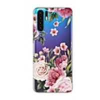 Case For Huawei Huawei P20 / Huawei P20 Pro / Huawei P20 lite Shockproof / Transparent / Pattern Back Cover Flower TPU / P10 Lite / P10