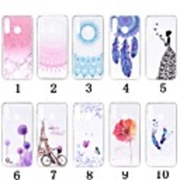 Case For Huawei Huawei P20 / Huawei P20 Pro / Huawei P20 lite Transparent / Pattern Back Cover Butterfly / Feathers / Flower Soft TPU / P10 Plus / P10 Lite / P10