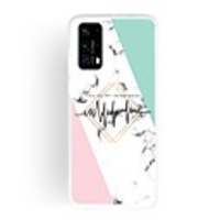 Case For Huawei Huawei P20 / Huawei P20 Pro / Huawei P20 lite Ultra-thin / Frosted / Pattern Back Cover Word / Phrase / Marble TPU