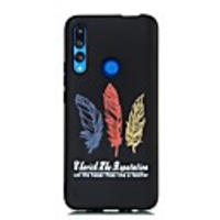Case For Huawei Huawei P20 / Huawei P20 Pro / Huawei P20 lite Ultra-thin / Frosted Back Cover Word / Phrase / Feathers TPU