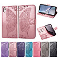 Case For Huawei Huawei P20 / Huawei P20 Pro / Huawei P20 lite Wallet / Card Holder / with Stand Full Body Cases Butterfly / Flower Soft PU Leather