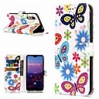 Case For Huawei Huawei P20 / Huawei P20 Pro / Huawei P20 lite Wallet / Card Holder / with Stand Full Body Cases Butterfly Hard PU Leather