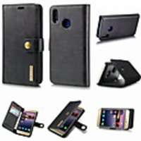 Case For Huawei Huawei P20 / Huawei P20 Pro / Huawei P20 lite Wallet / Card Holder / with Stand Full Body Cases Solid Colored Hard Genuine Leather