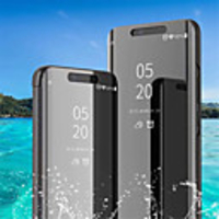 Case For Huawei Huawei P20 / Huawei P20 Pro / Huawei P20 lite with Stand / Plating / Mirror Full Body Cases Solid Colored Hard PU Leather / P10 Plus / P10 Lite / P10