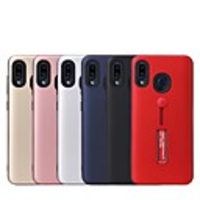 Case For Huawei Huawei P20 / Huawei P20 Pro / Huawei P20 lite with Stand Back Cover Solid Colored PC