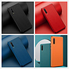 Case For Huawei Huawei P20 / Huawei P20 Pro / Huawei P30 Plating / Frosted Back Cover Solid Colored PU Leather / TPU / PC