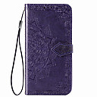 Case For Huawei Huawei P20 lite / Huawei P30 / Huawei P30 Pro Card Holder / Magnetic / Auto Sleep / Wake Up Full Body Cases Solid Colored PU Leather / PC