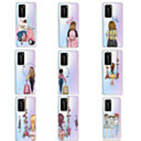 Case For Huawei Huawei P20 Pro / Huawei P20 lite / Huawei P30 Pattern Back Cover Sexy Lady TPU
