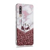Case For Huawei Huawei P30 / Huawei P30 Pro / Huawei P30 Lite Ring Holder / Ultra-thin / Pattern Back Cover Marble TPU