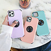 Case For Huawei Huawei P30 / Huawei P30 Pro / Huawei P30 Lite Ring Holder Back Cover Solid Colored PU Leather / PC