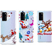 Case For Huawei Huawei P30 / Huawei P30 Pro / Huawei P30 Lite Shockproof / Transparent Back Cover Christmas TPU