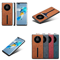 Case For Huawei Huawei P30 / Huawei P30 Pro / Huawei P30 Lite Shockproof Back Cover Solid Colored PU Leather