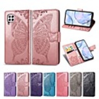 Case For Huawei Huawei P30 / Huawei P30 Pro / Huawei P30 Lite Wallet / Card Holder / with Stand Full Body Cases Butterfly / Solid Colored PU Leather