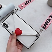 Case For Huawei Huawei P30 / Huawei P30 Pro / Huawei P30 Lite Wallet / Card Holder Back Cover Heart TPU