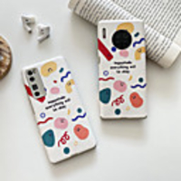 Case For Huawei Huawei P30 / Huawei P30 Pro / HUAWEI P40 Shockproof Back Cover Lines / Waves TPU