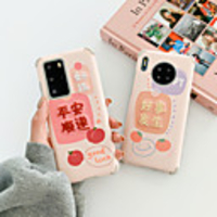 Case For Huawei Huawei P30 / Huawei P30 Pro / HUAWEI P40 Shockproof Back Cover Word / Phrase TPU